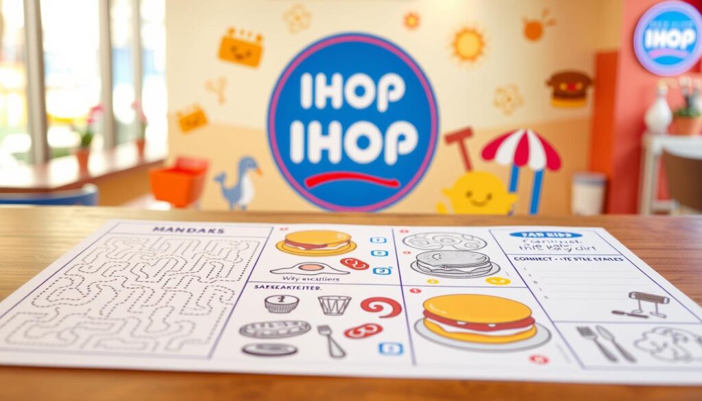 IHOP Kids Menu Interactive Placemats