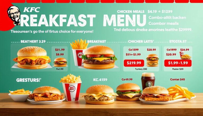 KFC Breakfast Menu