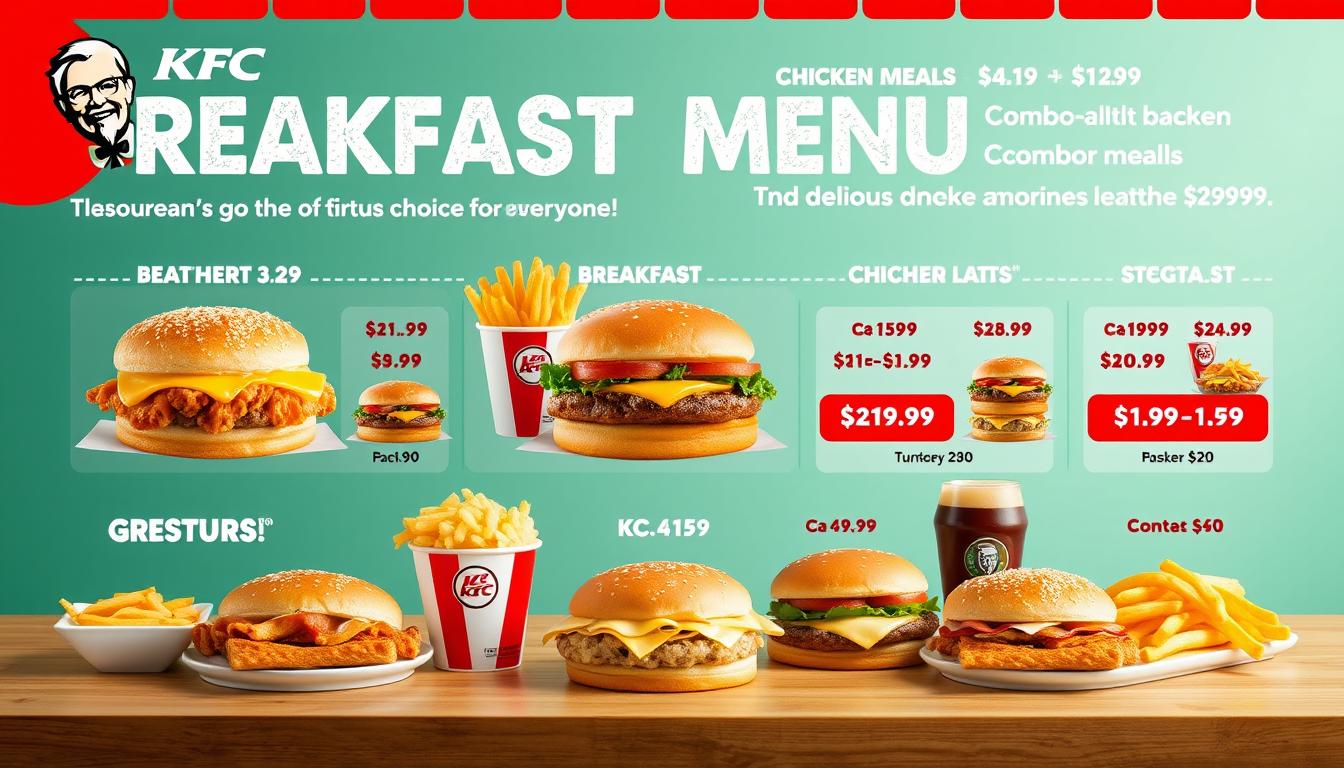 KFC Breakfast Menu