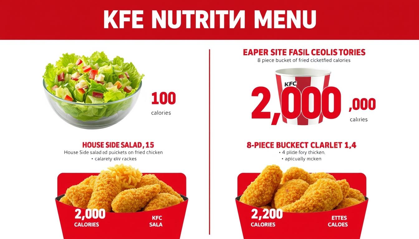 KFC Nutrition Menu
