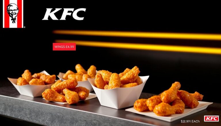 KFC Wings Menu