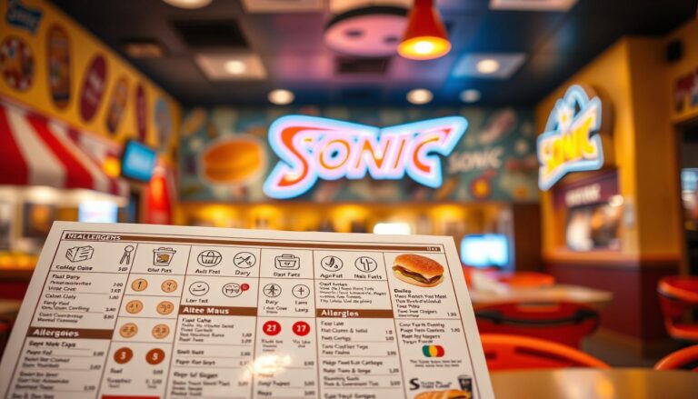 Sonic Allergen Menu