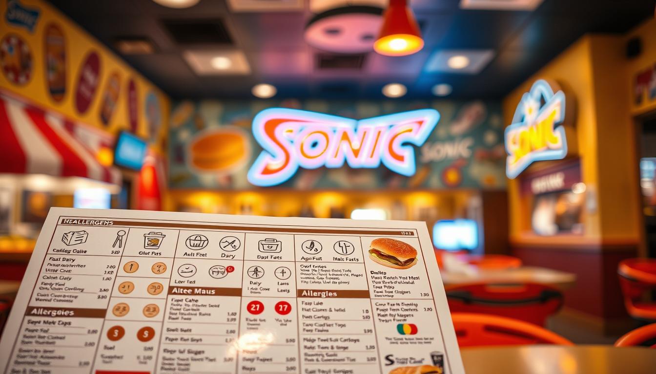 Sonic Allergen Menu