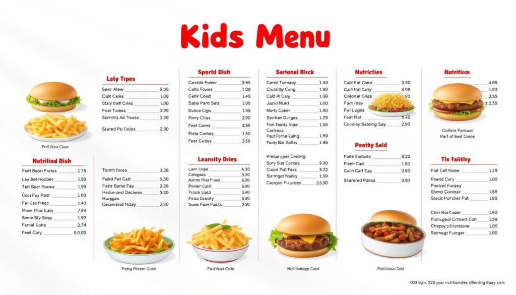 Zaxby's Kids Menu Nutritional Information