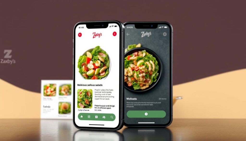 Zaxby's mobile app ordering interface