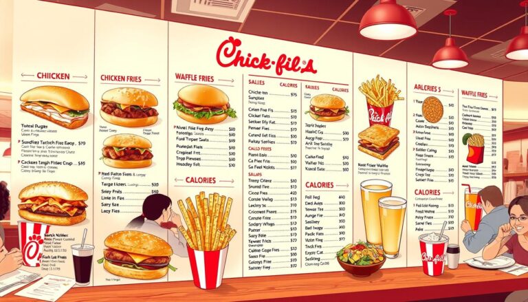 chick fil a menu calories