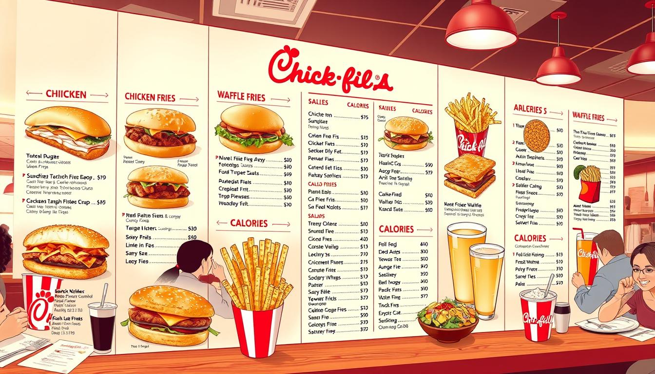 chick fil a menu calories