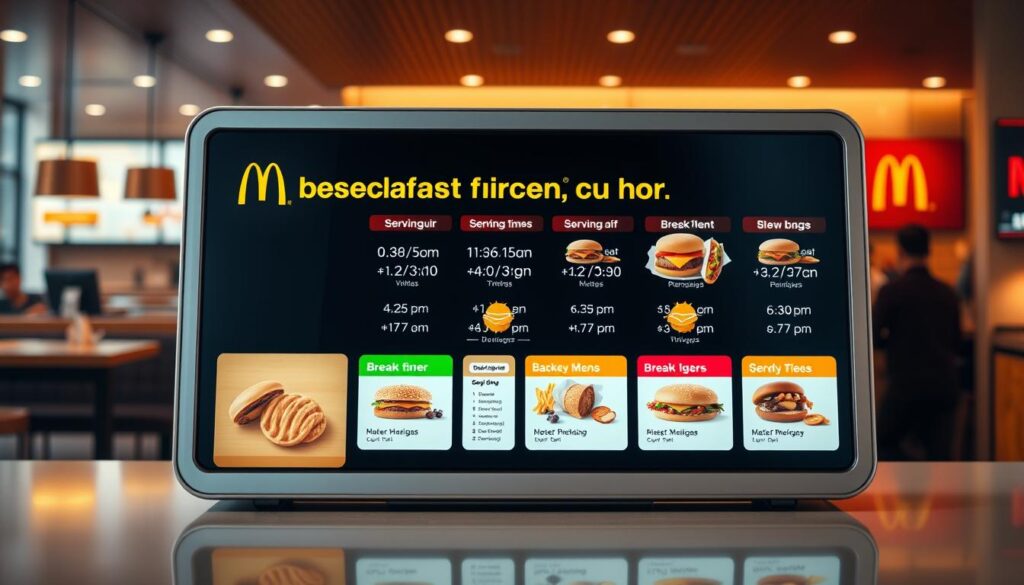 exact McDonald's breakfast menu hours