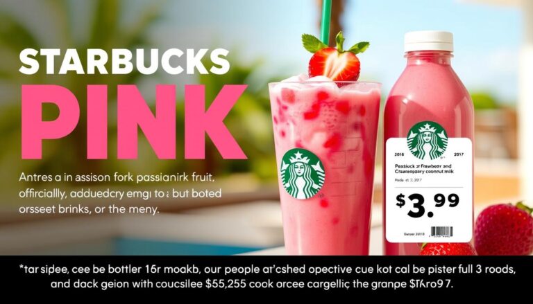 Starbucks menu pink drink price