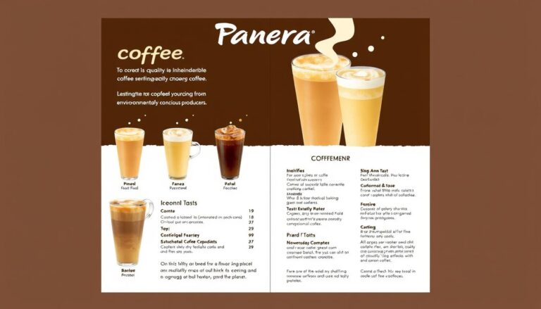 panera bread coffee menu