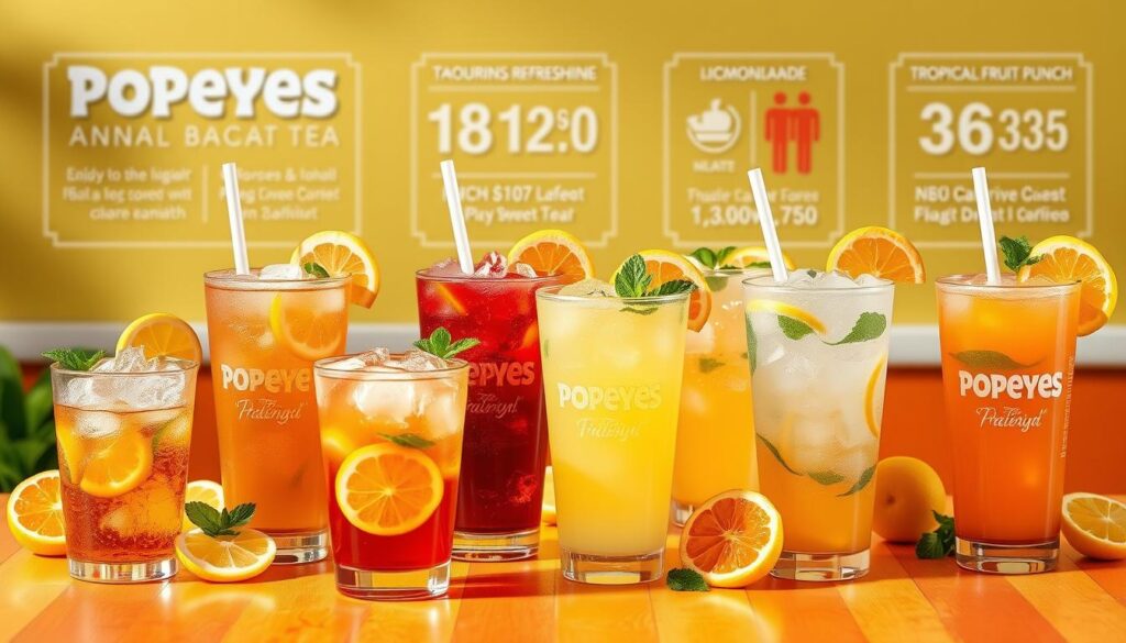 popeyes beverages calories